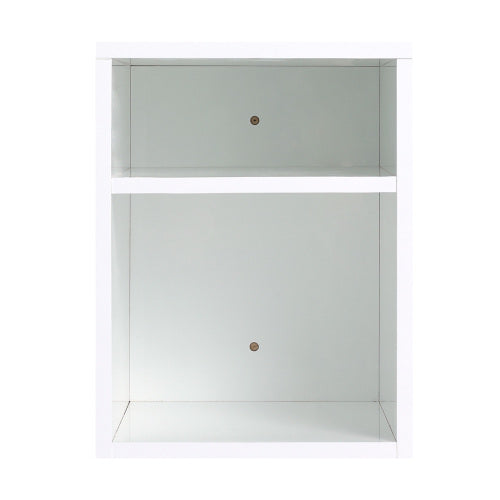 12 Inch Small Wall Mounted Storage Shelves, Suitable For Small Bathroom, Glossy White