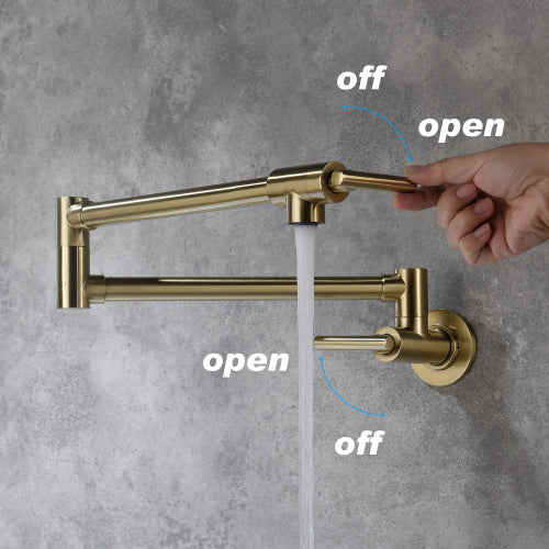 Gold Pot Filler Faucet Wall Mount (Copy)