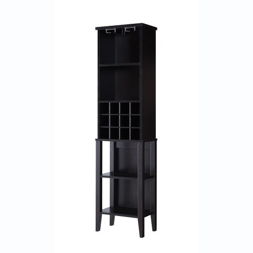 Wine Cellar, Bar Display Cabinet with Wine Glass Holder, Wine Bottle Compartment fits 12 Bottles