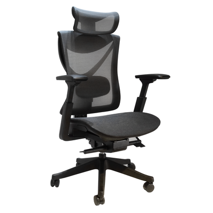 Big and Tall Office Chair with Adjustable lumbar and slide seats , Headrest and 4d armrest , tilt function max degree is 115 °, 300LBS, Black