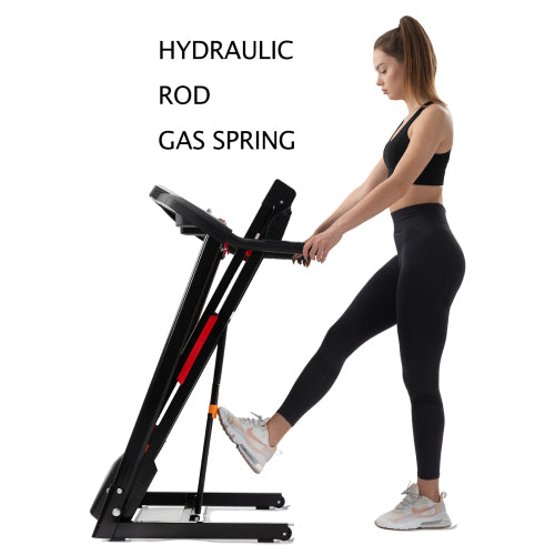 Foldable Treadmill with Incline, Folding Treadmill for Home Electric Treadmill Workout Running Machine, Handrail Controls Speed, Pulse Monitor,APP