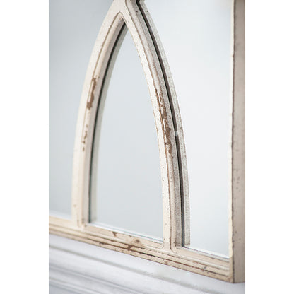 Zephyr Distressed White Anthropologie Mirror