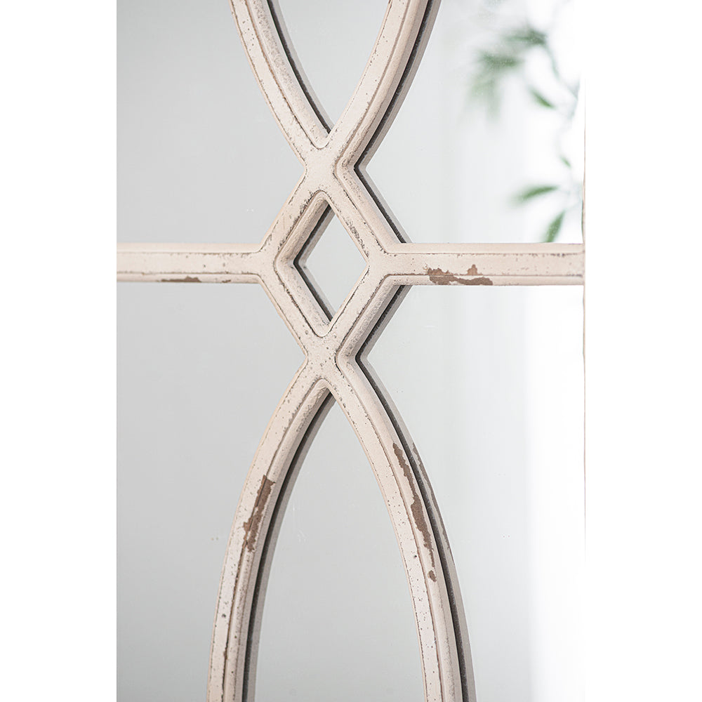 Zephyr Distressed White Anthropologie Mirror