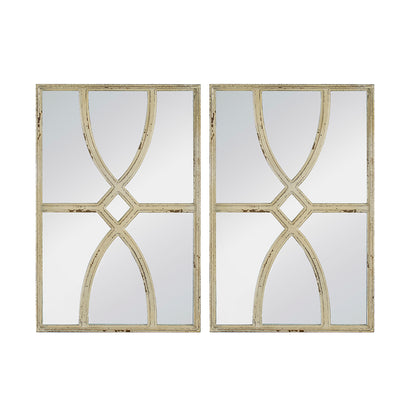 Zephyr Distressed White Anthropologie Mirror